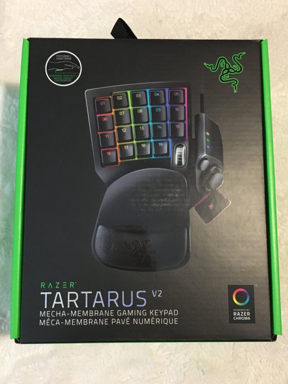 NIB Razer Tartarus V2 Mecha-Membrane Gaming Keypad RGB Chroma One-Handed